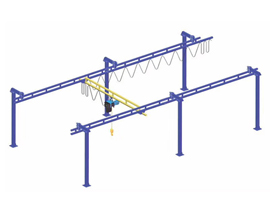 1t無橫梁剛性軌道組合起重機(jī)